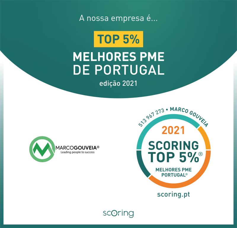 A Marco Gouveia Digital Marketing Training Consulting esta no TOP 5 Melhores PMEs de Portugal